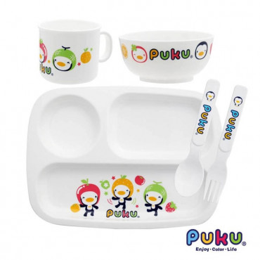 Puku tableware Set 5 Pcs - 14404 Peralatan Makan Anak 
