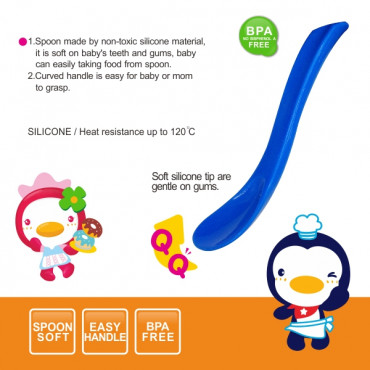 Puku Baby Silicone Spoon 14317 - Blue